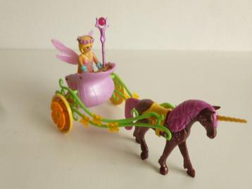 Playmobil 2x Eenhoorn Drawn met Fee 9136 Prijs Per Set beschikbaar voor biedingen