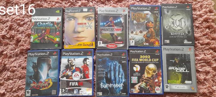 ps2 gamesx7 set 16, Spelcomputers en Games, Games | Sony PlayStation 2, Zo goed als nieuw, Racen en Vliegen, 1 speler, Vanaf 16 jaar
