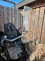 Thule Yepp mini, voorzitje zwart, incl. windscherm, Voorzitje, Ophalen of Verzenden, Thule Yepp, 0 t/m 13 kg