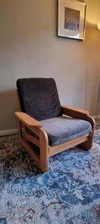 Prachtige Deens fauteuil te koop, Ophalen, Hout, Gebruikt, 75 tot 100 cm