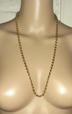 Halsketting vintage goud gedraaid Monet art deco '70, Verzenden, Goud, Ketting