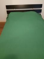 Stijlvol IKEA Bedframe met Hoofdbord, Matras, Lattenbodem..., Ophalen, Gebruikt, Bruin, Tweepersoons