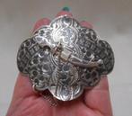 Bijzondere zilveren Russische Niello dolk riemgesp nr.453, Verzenden, Zilver, Broche