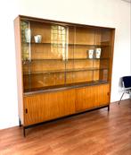 Grote jaren 60 vitrine kast., Huis en Inrichting, Kasten | Vitrinekasten, Ophalen, 200 cm of meer, Glas, 150 tot 200 cm