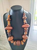 Prachtige oude robuuste Amber barensteen ketting, Sieraden, Tassen en Uiterlijk, Overige materialen, Ketting, Verzenden