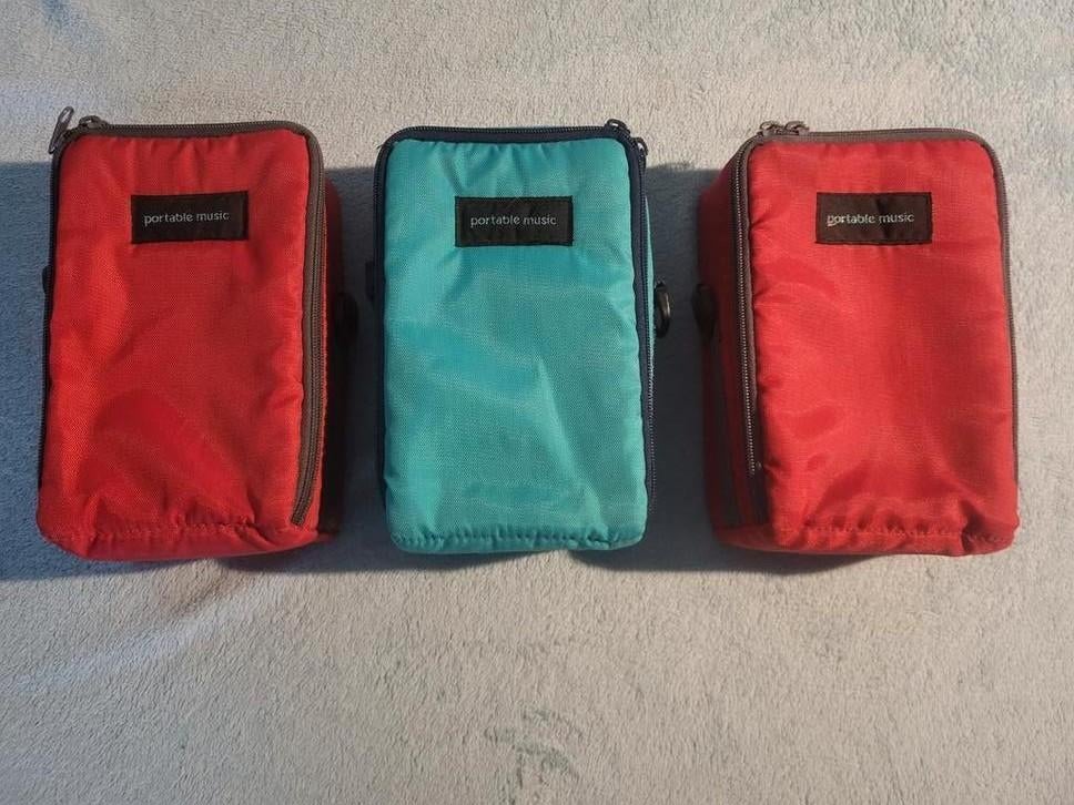 Draagbare cassettebandjes houder - 3 stuks, Ophalen, Gebruikt, Opberg- of Beschermhoesje