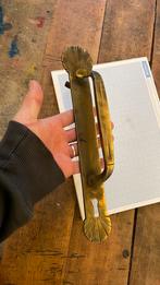 Oude Art Deco Deurgreep antiek Jugendstil messing sleutelgat, Antiek en Kunst, Ophalen of Verzenden