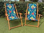 Vintage Strandstoelen (2) - Prima Staat!, Ophalen, Zo goed als nieuw, Hout, Inklapbaar