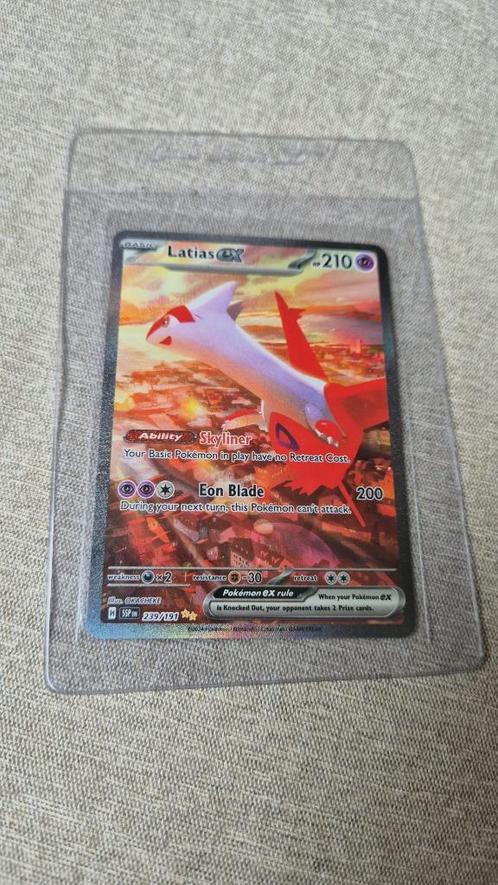 Pokémon Surging Sparks: Latias EX SIR, Hobby en Vrije tijd, Verzamelkaartspellen | Pokémon, Nieuw, Losse kaart, Foil, Ophalen of Verzenden