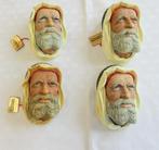 4 Bossons krijtkoppen Syrische man, Antiek en Kunst, Ophalen of Verzenden