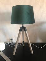 Leuke tafel lamp met velvet kap, Huis en Inrichting, Lampen | Tafellampen, Gebruikt, Ophalen of Verzenden