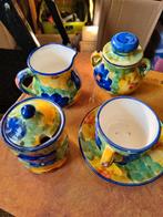 Kleurrijk aardewerk servies, Ophalen of Verzenden