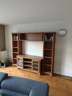 Massief Houten TV Meubel / Boekenkast, Ophalen, Gebruikt, Met deur(en), Grenenhout
