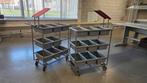 Orderpick Kar / Magazijnkar / Bakkenwagen 2 stuks, 100 liter of meer, Ophalen of Verzenden, Gebruikt, Overige typen
