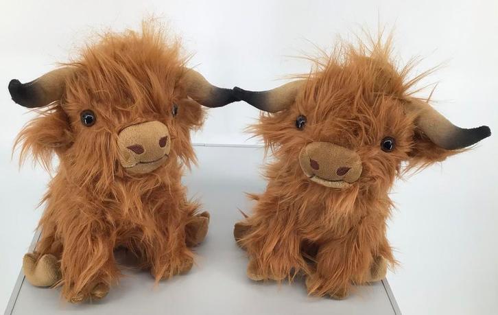 Knuffels Hooglanders. Maat : 23 cm hoog. Nieuw. Zie tekst., Kinderen en Baby's, Speelgoed | Knuffels en Pluche, Nieuw, Overige typen