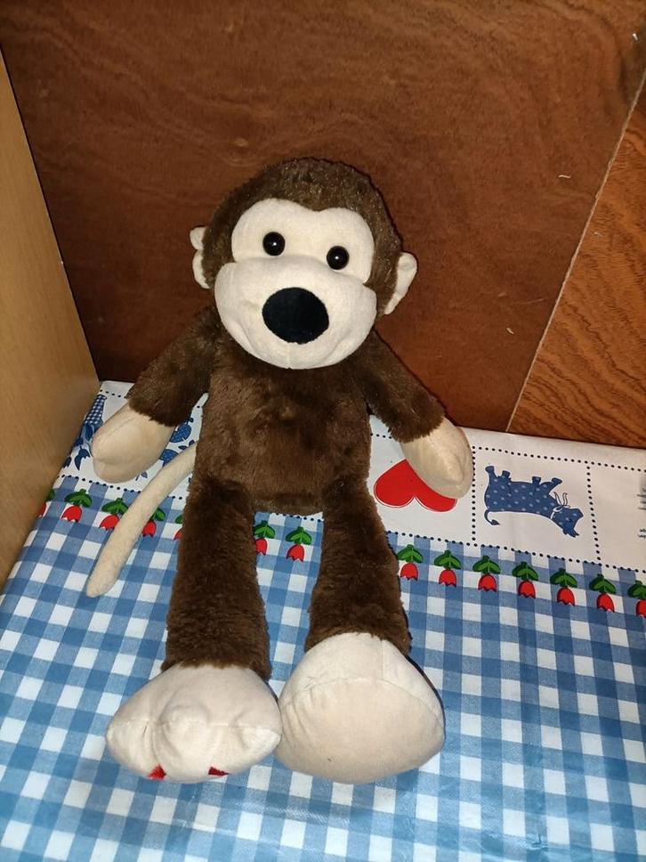 Belfor aap Noa knuffel 37 cm groot, Kinderen en Baby's, Speelgoed | Knuffels en Pluche, Ophalen of Verzenden