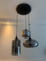 Moderne Hanglamp met 3 Lampen, Huis en Inrichting, Lampen | Hanglampen, Ophalen of Verzenden, Zo goed als nieuw, Glas, Minder dan 50 cm