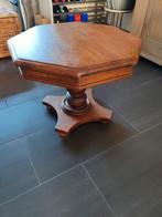 Houten salontafel - Ovaal, Huis en Inrichting, Tafels | Bijzettafels, Ophalen, Minder dan 45 cm, Minder dan 55 cm, Gebruikt