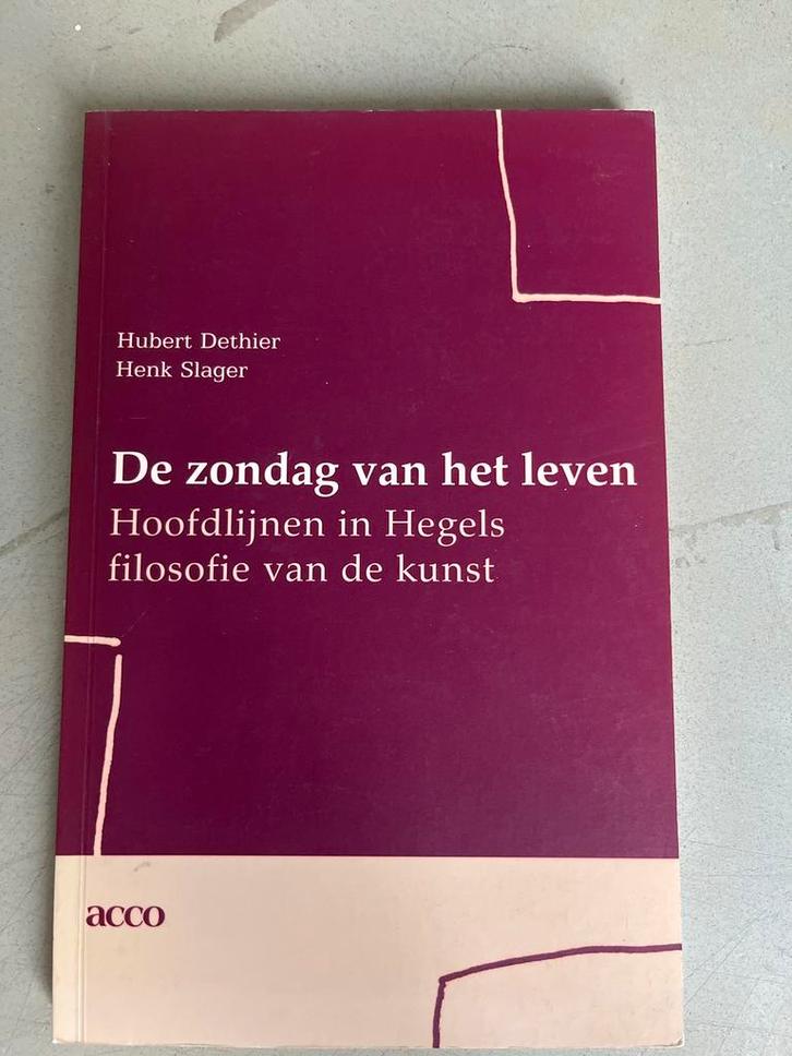 De Zondag van het Leven - Hegel's Kunstfilosofie, Boeken, Filosofie, Zo goed als nieuw, Cultuurfilosofie, Ophalen of Verzenden