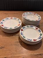 Brabants Bont Servies - Borden, Huis en Inrichting, Keuken | Servies, Ophalen, Gebruikt, Bord(en), Aardewerk