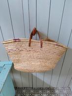Prachtig! Rotan tas mand beige paars uit Frankrijk!, Ophalen of Verzenden