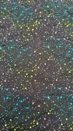 Neon dots french terry, Hobby en Vrije tijd, Stoffen en Lappen, 120 cm of meer, Ophalen of Verzenden, Zo goed als nieuw, Katoen