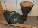 Djembe Guinee Bouba incl tas hard hout, Muziek en Instrumenten, Overige soorten, Gebruikt, Ophalen of Verzenden
