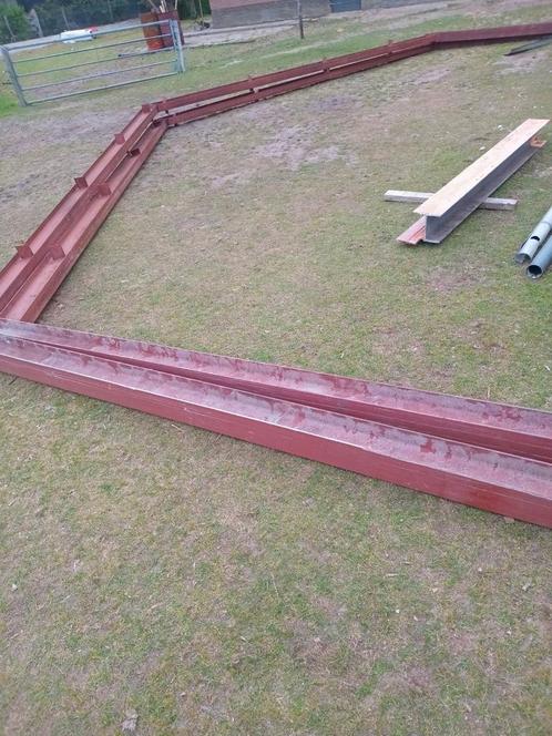 Spanten 9.7 m en ipe 220 verzinkt hea180 met strip eraan 5.5, Doe-het-zelf en Verbouw, Metalen, Gebruikt, IJzer, Ophalen of Verzenden