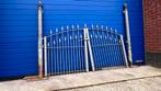 Sierhekwerk poort gegalvaniseerd inrijpoort looppoort, Ophalen, Gebruikt, 100 tot 150 cm, Onbekend
