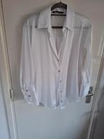 Blouse mt 40/42 wit satijn Zara, Maat 42/44 (L), Ophalen of Verzenden, Zo goed als nieuw, Wit