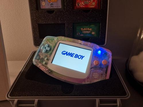 *Custom* Gameboy Advance + IPS V2, Spelcomputers en Games, Spelcomputers | Nintendo Game Boy, Nieuw, Game Boy Advance, Ophalen of Verzenden