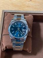 Rolex datejust blue dial 36mm zo goed als nieuw, Sieraden, Tassen en Uiterlijk, Horloges | Heren, Staal, Polshorloge, Ophalen of Verzenden