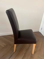 Mooie Eetkamerstoel - Bruin Leer, Ophalen, Twee, Bruin, Leer