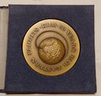 KLM 50 Jaar Verre Oosten Penning 1974, Ophalen of Verzenden, Gebruikt