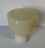 Vintage strakke sobere crème plafondlamp lamp, Ophalen of Verzenden, Zo goed als nieuw, Glas