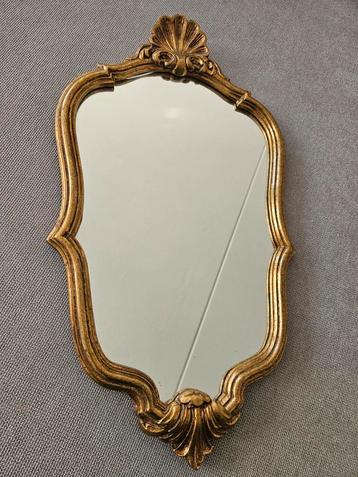Vintage Gouden Spiegel met Ornamenten kuifspiegel beschikbaar voor biedingen