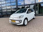 Volkswagen Up! 1.0 high up! White, Panodak, Navi, Pdc, Euro 5, Stof, Gebruikt, 4 stoelen