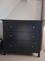 Ikea Hemnes ladekast 3 lades zwart - nette staat, Huis en Inrichting, Kasten | Dressoirs, Ophalen, Gebruikt, 100 tot 150 cm, Met lade(s)