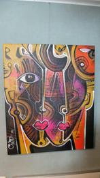 Simeon Gonzales (XX) - Tu y Yo originele schilderijen MMIART, Antiek en Kunst, Kunst | Schilderijen | Modern, Ophalen of Verzenden