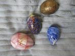4 eieren, koper, glas, mineraal, Verzenden, Zo goed als nieuw