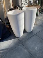 Elho pure soft bloempot hoogte 70 cm wit, Ophalen, Kunststof, Gebruikt, 40 cm of meer