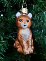Glazen kerstbal van een kat, Vondels, Ophalen of Verzenden, Zo goed als nieuw
