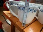 Mooie set 18 AH blauw-witte mokken , kommen en bekers, Keramiek, Ophalen of Verzenden, Zo goed als nieuw, Overige stijlen