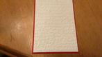 Dibbele kaart met embossing opleg 11, Ophalen of Verzenden, Nieuw, Kerst, Pons of Mal