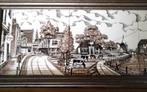 Tableau tegels ingelijst purmerend molens Schoonhoven, Antiek en Kunst, Ophalen of Verzenden