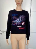 G688 Nikkie mt. 34/36=XS/S trui top sweater zwart/rood, Kleding | Dames, Truien en Vesten, Zwart, Ophalen of Verzenden, Zo goed als nieuw