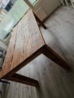 Massief houten driftwood teakhouten eettafel 180x90, Huis en Inrichting, Tafels | Eettafels, 50 tot 100 cm, Gebruikt, Rechthoekig