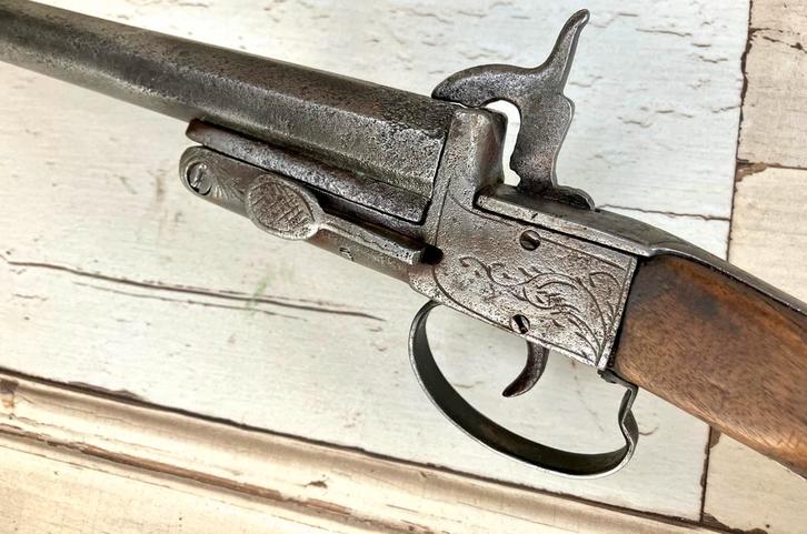 Antiek Frans penvuur geweer - ca 1830, Antiek en Kunst, Antiek | Overige Antiek, Ophalen of Verzenden