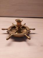 Scheepsroer asbak kandelaar messing, Verzamelen, Ophalen of Verzenden, Zo goed als nieuw, Motorboot of Zeilboot, Gebruiksvoorwerp
