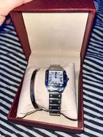 Santos de Cartier Horloge - Nieuw in doos!, Overige merken, Staal, Polshorloge, Nieuw